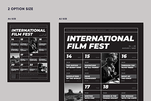 Film Festival Event Poster Template