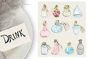 Watercolor Alice in Wonderland, an Illustration by Love Watercolor Store (Thumbnail 2 of 14)