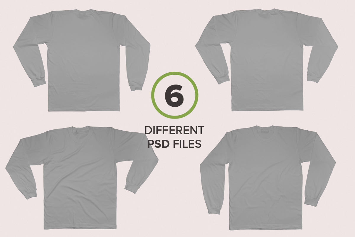 Fine Jersey Long Sleeve Mockups, a Shirt Mockup by GraphicHero (Photo 6 of 7)