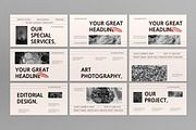 Cream Portfolio Google Slide, a Presentation Template by graphicook (Thumbnail 5 of 10)