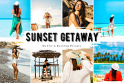 10 Sunset Getaway Lightroom Presets, a Preset Add-On by LucaTheme (Thumbnail 1 of 9)