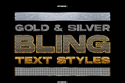 Gold & Diamond 'Bling' Text Styles, a Layer Style Add-On by dbdslondon (Thumbnail 1 of 6)