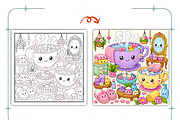 Kawaii Magical Worlds Coloring, a Decorative Illustration by Coco Bloom (Thumbnail 6 of 8)