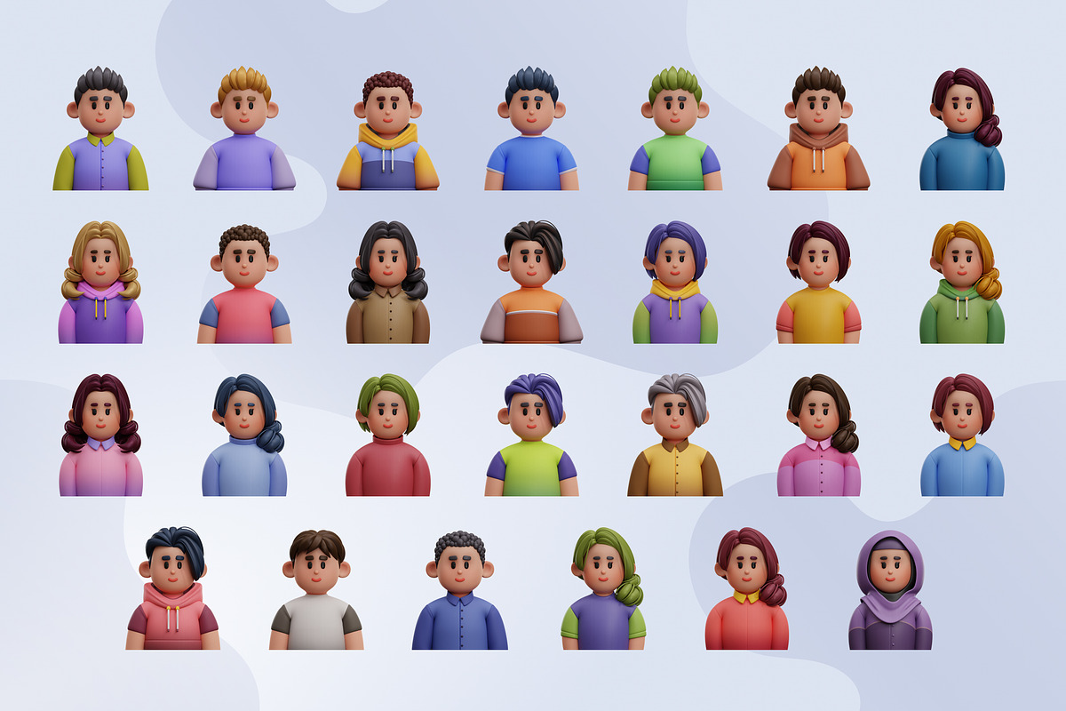 3D Teens Avatar Characters, a Characters & Person 3D Model by Rakata Studio (Photo 2 of 3)