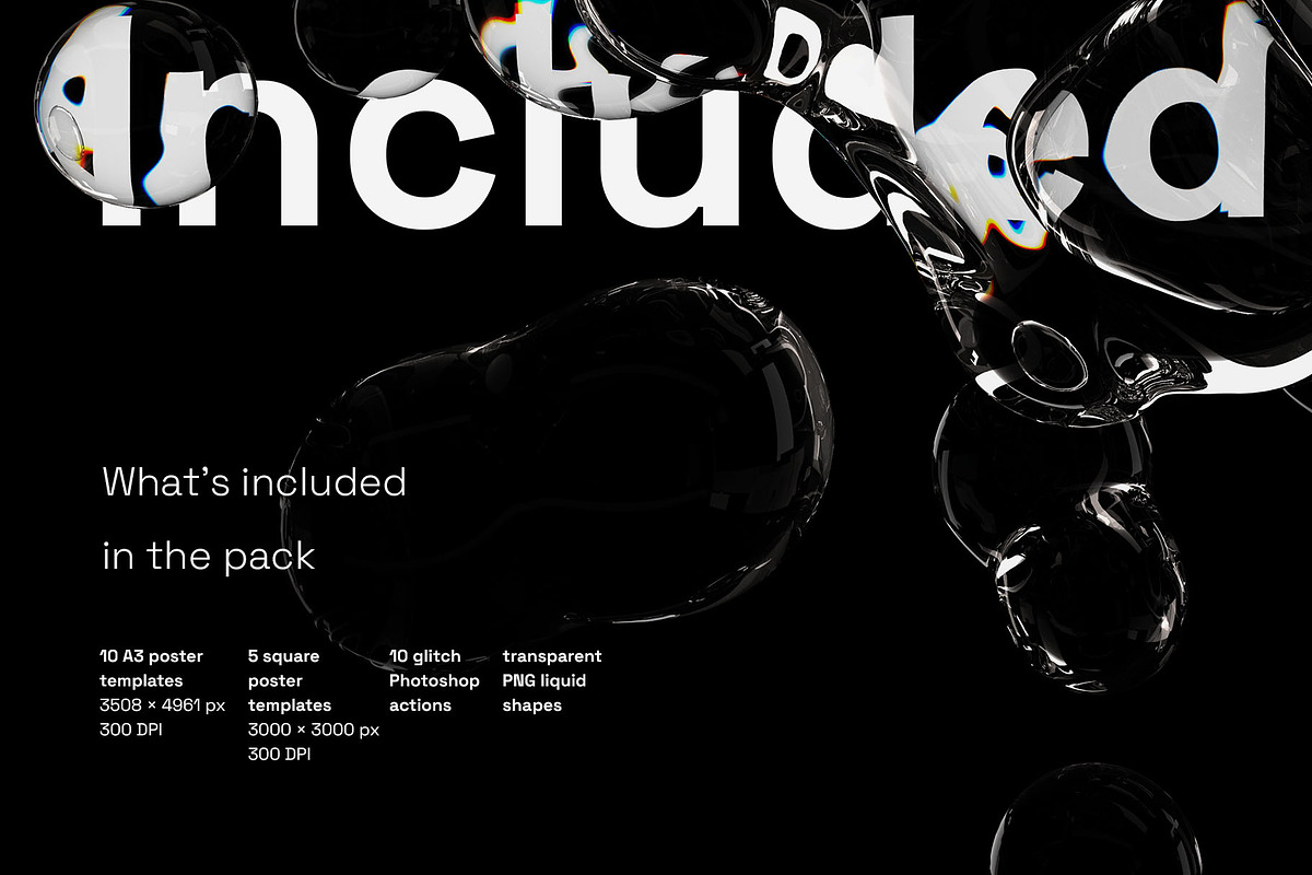 Iiquid Poster Templates, a Poster Template by Inartflow (Photo 2 of 16)