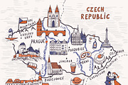 Czech Republic Map, an Illustration by GooseFrol (Thumbnail 3 of 9)