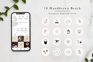 Instagram Highlight Icons Beach