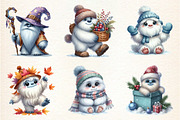 Cute Yeti Digital Clipart, an Illustration by DreamArtGraphic (Thumbnail 3 of 4)