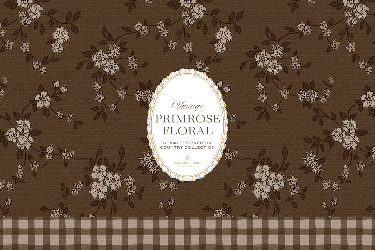 Vintage Floral Country Patterns, a Pattern Graphic by Eclectic Anthology (Photo 3 of 13)