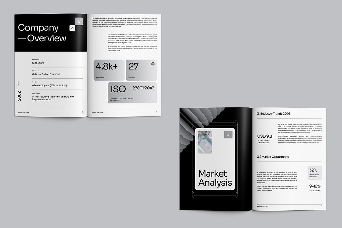 Minimalist Business Plan - GAND, a Brochure Template by fakhroo (Photo 5 of 10)