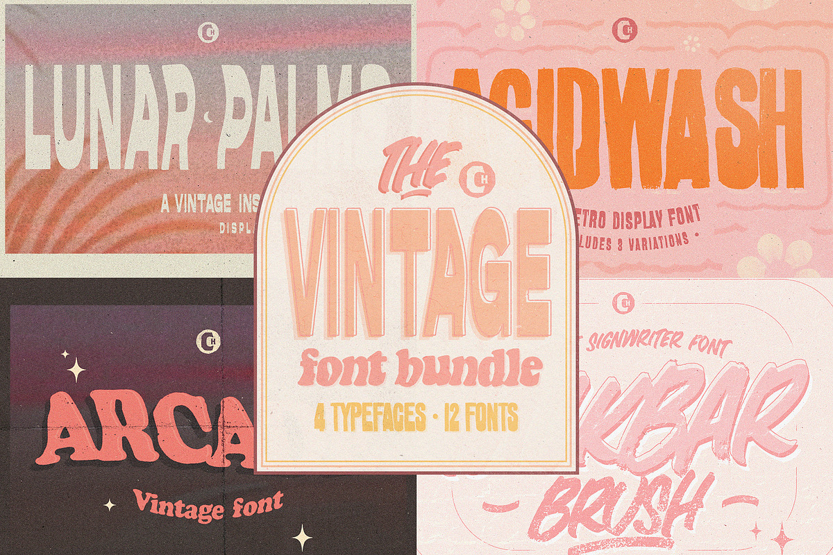 THE VINTAGE Font Bundle, a Handwritten Font by Cameron Humphries (Photo 1 of 13)