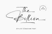 The Billion | Stylish Signature, a Script Font by Lemonthe (Thumbnail 1 of 10)