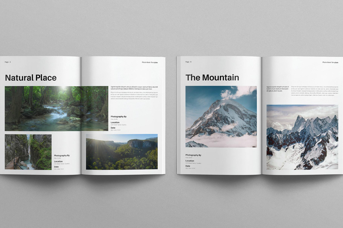 Photo Book Template, a Brochure Template by E-Type (Photo 3 of 7)