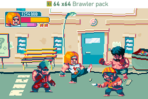 64x64 BRAWLER Gamepack