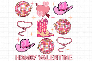 Howdy Valentine Western Svg, an Object Illustration by Little Mango