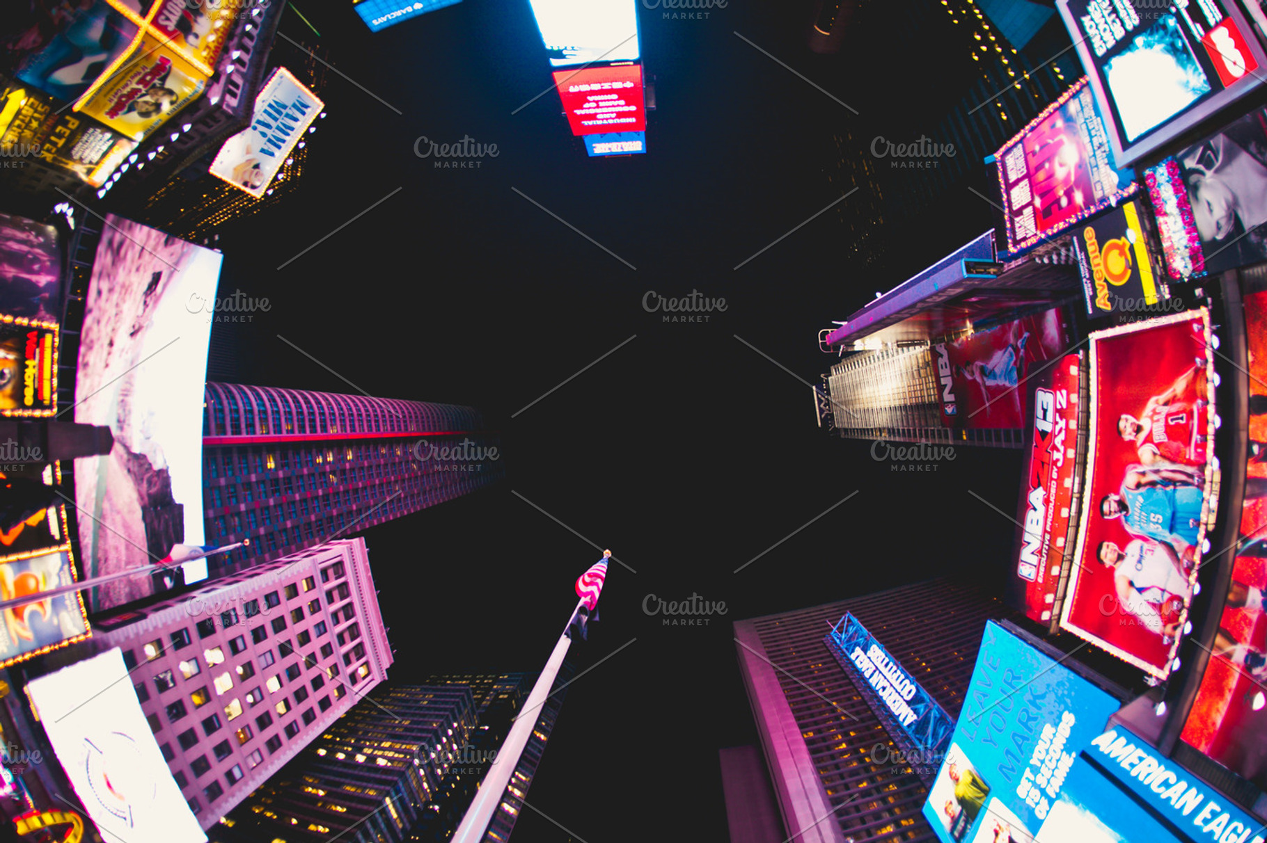 Times Square Stock Photo Containing New York And New