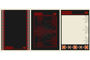 Ukrainian poster set with embroidery, an Object Illustration by art PVP - market