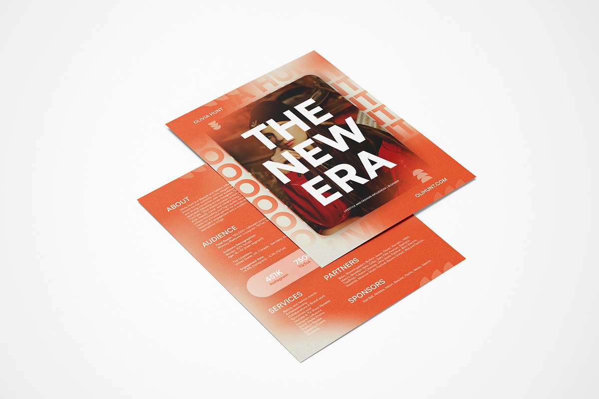 Influencer Press Kit Template, a Resume Template by vinyljunkie (Photo 4 of 8)