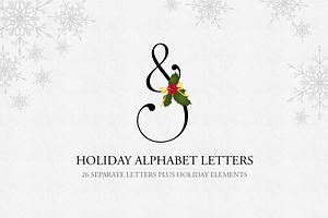 Holiday Alphabet Design Set