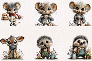 Vintage Cute Animal Storybook, a Seasonal Illustration by CreationArt (Thumbnail 2 of 7)