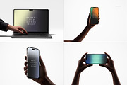 iPhone, iPad Pro, Laptop Mockup Set, an iPad Mockup by creatsy5 (Thumbnail 7 of 18)