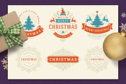 Christmas Retro Design Bundle, a Poster Template by Vasya Kobelev (Thumbnail 6 of 11)