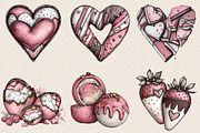 Sweet Chocolates Valentine's Day Cli, an Illustration by SVGArt (Thumbnail 8 of 8)