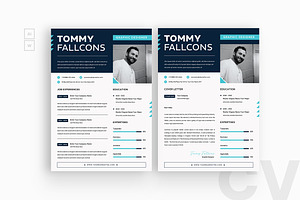 Simple Graphics Resume, a Resume Template by iDoodle Studio