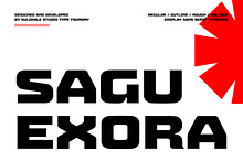 Sagu Exora Display Sans Font