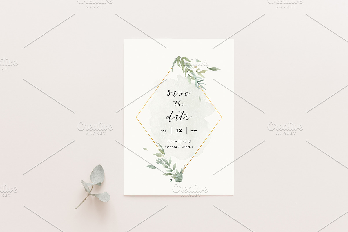 Elegant Wedding Card Mockups, an Invitation Template by Kate Roubin (Photo 5 of 11)