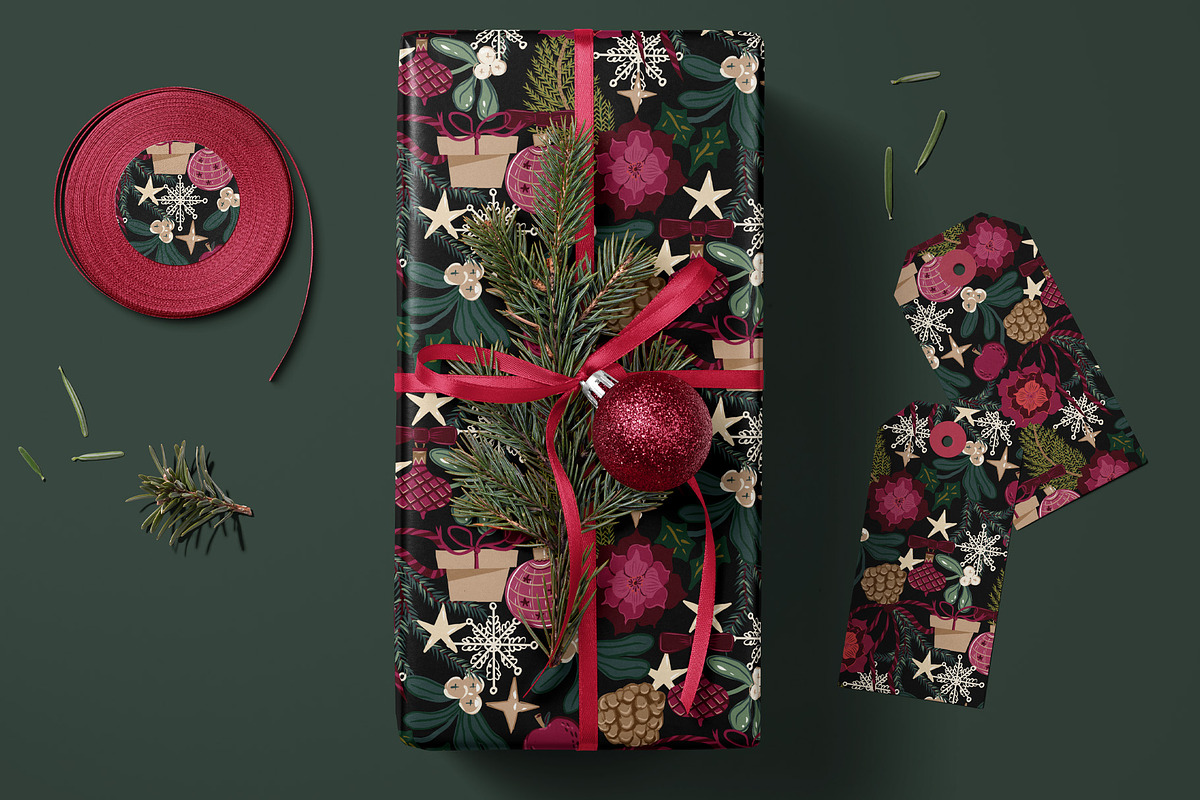 Bright Christmas Vector Pattern, a Pattern Graphic by Bloomart Studio (Photo 2 of 5)
