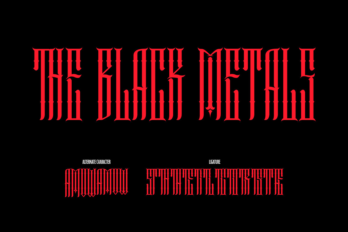 Demonics, a Blackletter Font by Dikas Studio (Photo 5 of 7)