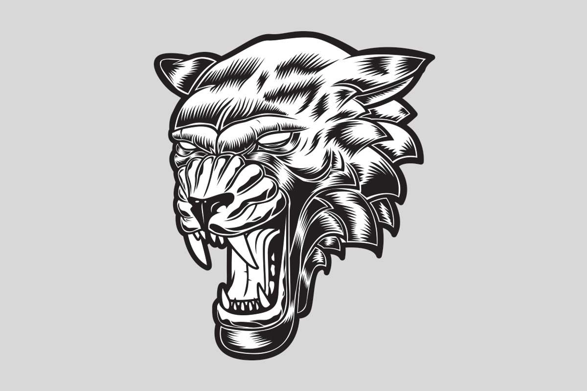 Four Unique Cat Heads, an Illustration by RobinHoldsworth (Photo 4 of 5)