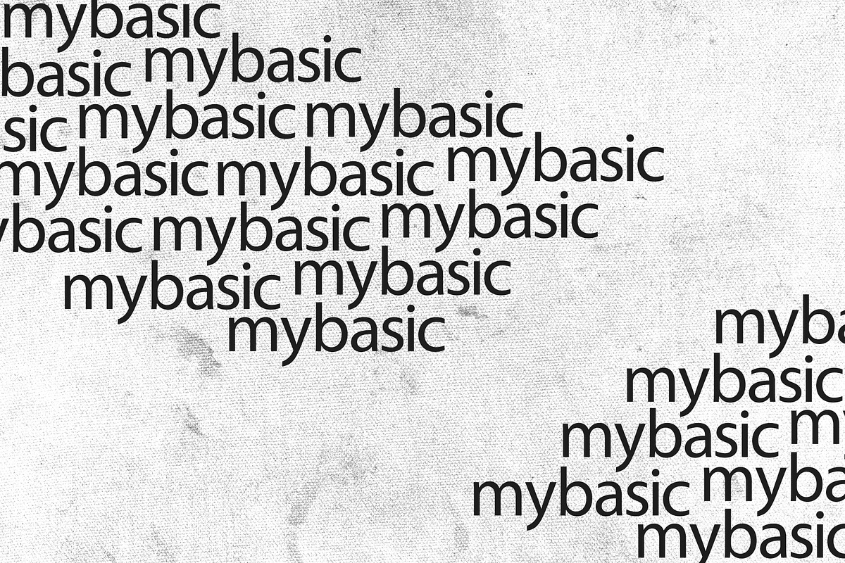 Mybasic Sans Serif, a Sans Serif Font by Nickhard (Photo 2 of 4)