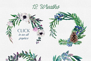 Winter wedding watercolor flowers, an Object Graphic by JSolomatina (Thumbnail 5 of 10)