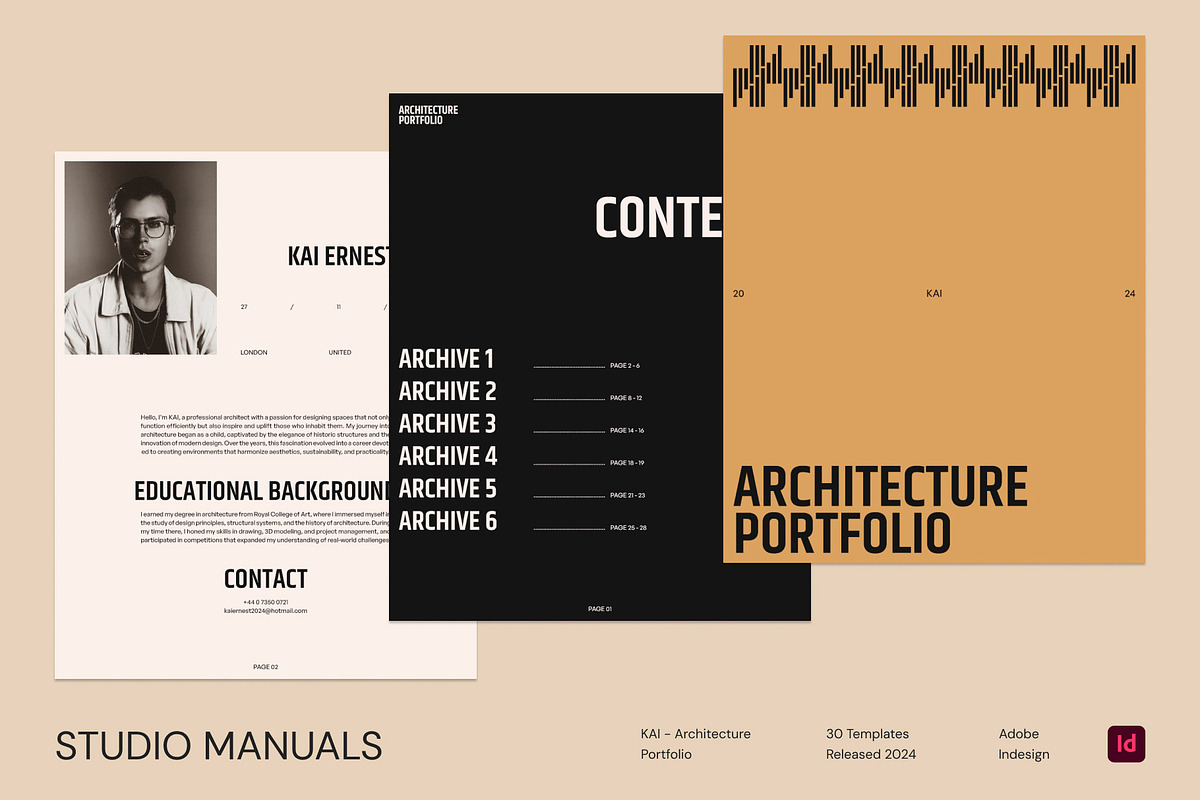 KAI - Architecture Portfolio, a Social Media Template by Studio Manuals (Photo 1 of 8)