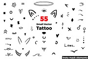Tiny Tattoo / 55 Emphasis Pack, an Outline Icon by Sopelkin (Thumbnail 2 of 8)