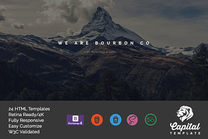 Bourbon One Page MultiPage Template