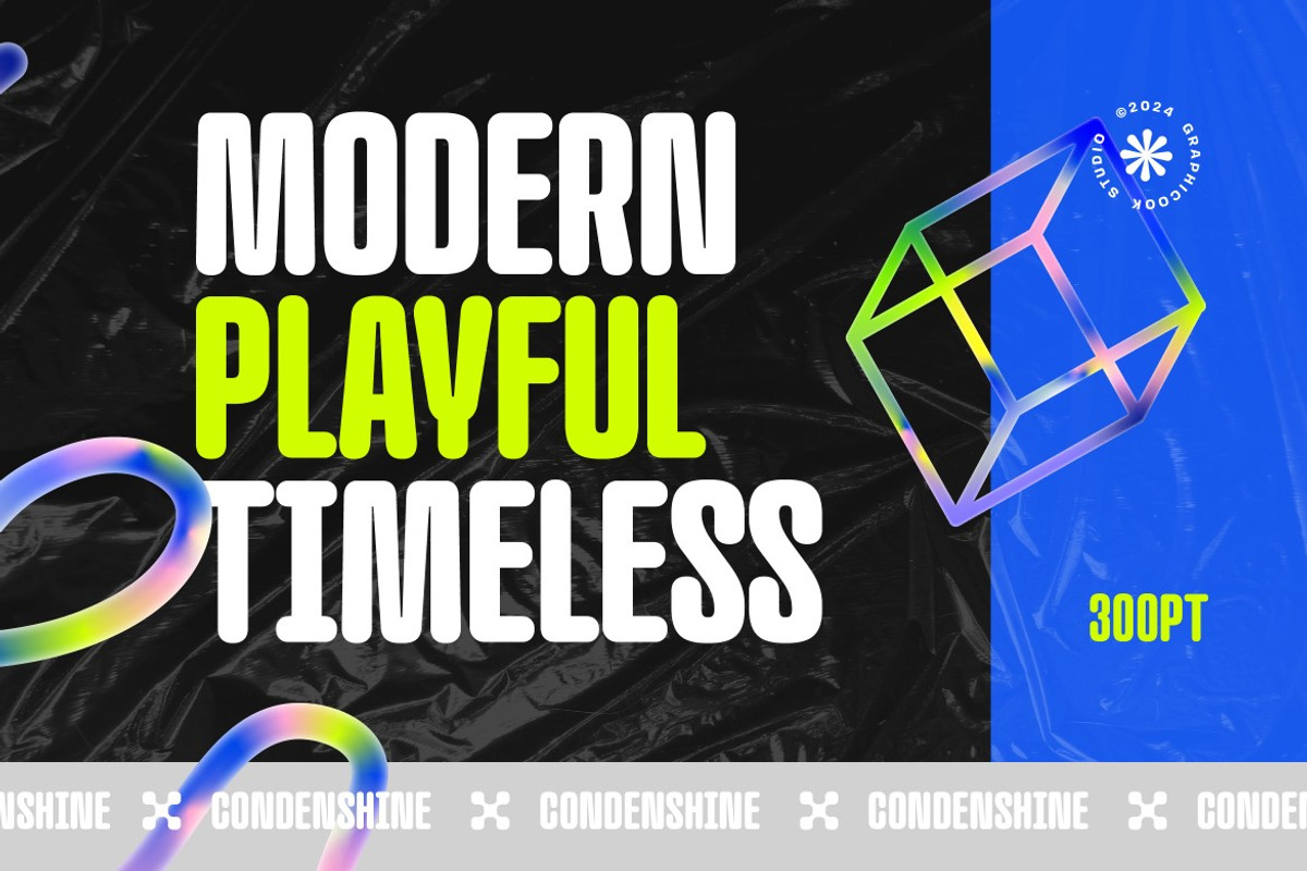 Condenshine, a Sans Serif Font by graphicook (Photo 2 of 10)