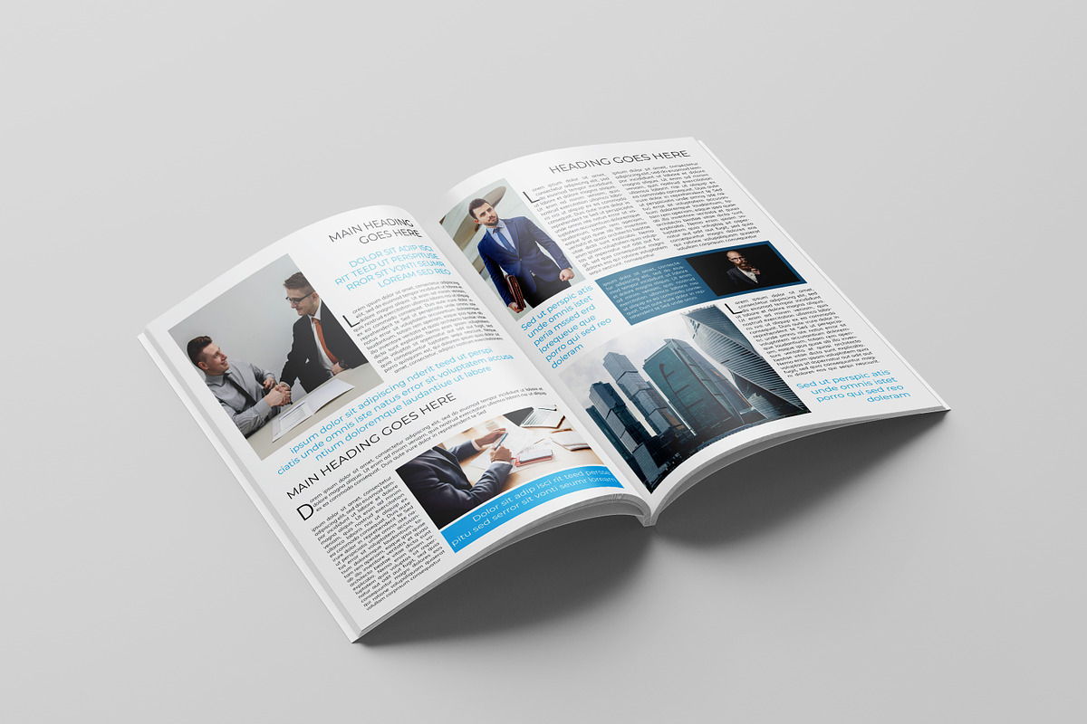Corporate Newsletter Template, a Brochure Template by retrographix (Photo 4 of 9)