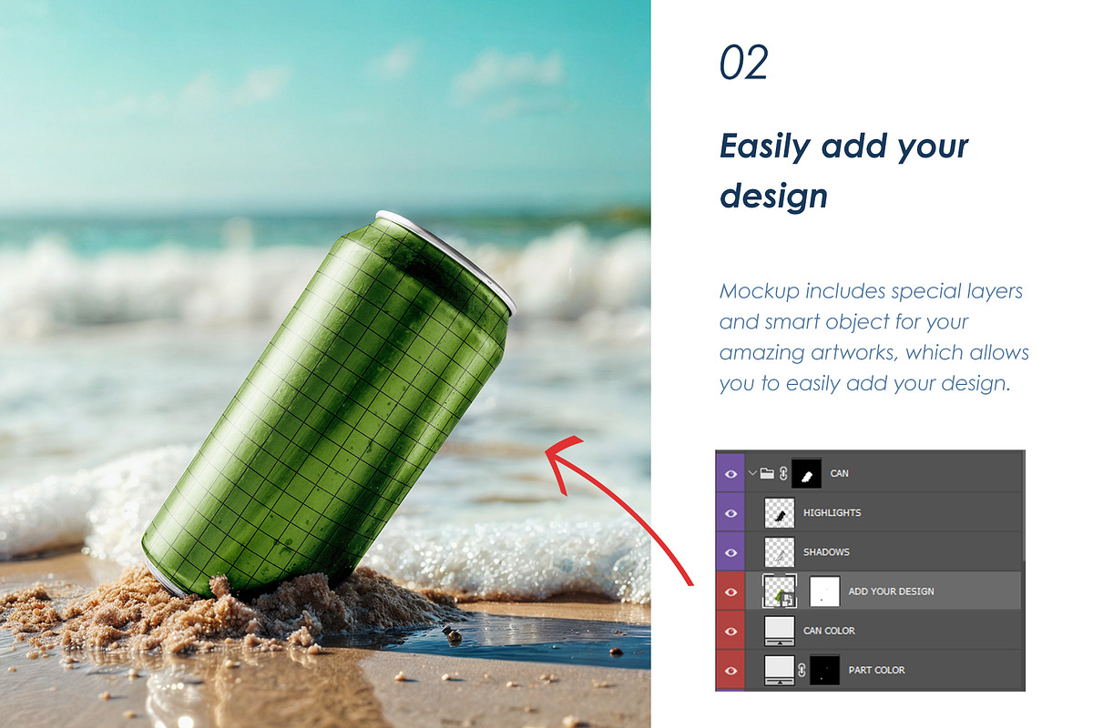 Drink Can Mockup, a Packaging Mockup by AG Mockups (Photo 3 of 3)