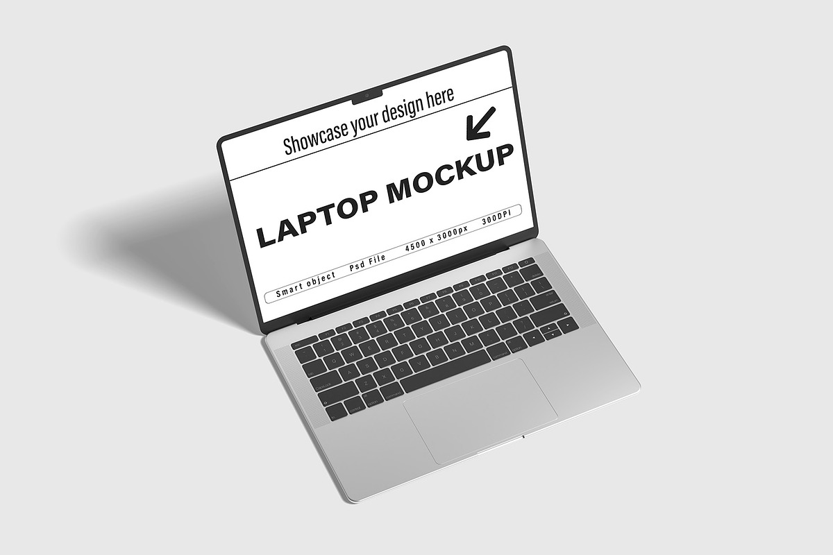 Isometric laptop mockup, a Mac Mockup by Graphicbars (Photo 2 of 20)