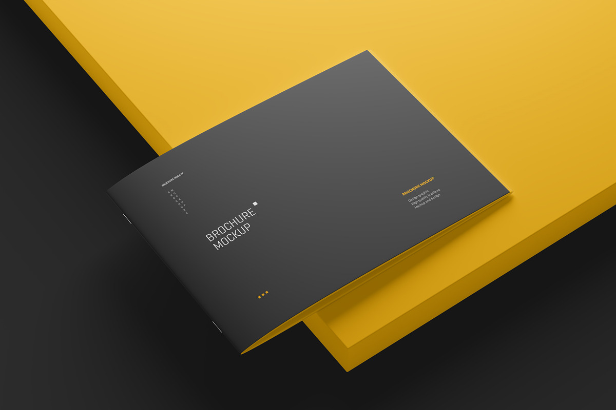 A4 Landscape Brochure Mockup Set, a Books & Magazine Mockup by Toasin ...
