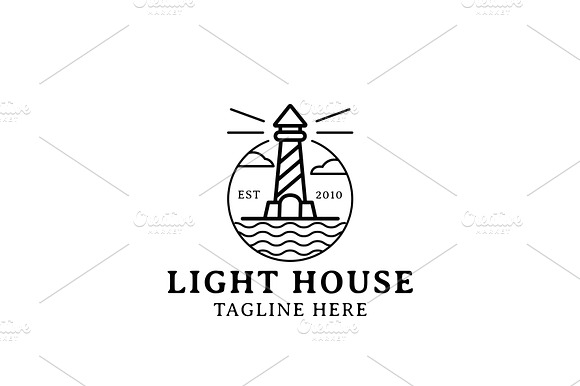Lighthouse Harbor Logo Design preview 4
