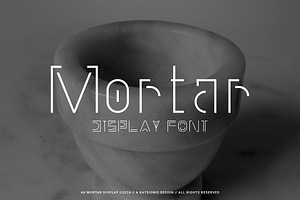 Mortar Display Font