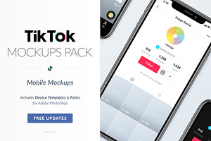 TikTok Mobile Mockups Pack