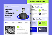 Creative Agency Landing Page Layout, an UI Kit Template by CreativeShaper (Thumbnail 1 of 5)