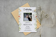 Floral Funeral Announcement, a Flyer Template by Template Shop (Thumbnail 2 of 3)