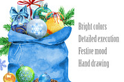 Watercolor Christmas, an Illustration by Watercolor fantasy (Thumbnail 2 of 6)