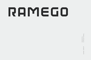 Ramego Font, a Sans Serif Font by baqoos